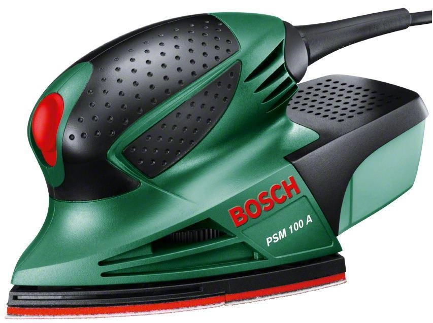 фото машинка шлифовальная плоская (вибрационная) bosch psm 100 a (06033b7020)