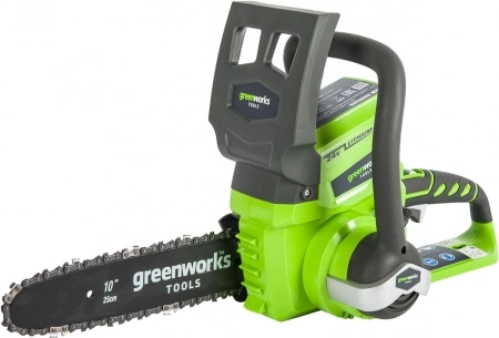 фото пила цепная аккумуляторная greenworks g24cs25 (2000007) без аккум и зу