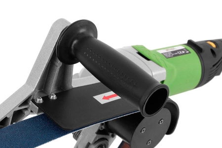 фото трёхроликовая ленточная шлифовальная машина messer m3016 800вт 2,4-9,1м/с 40х760мм