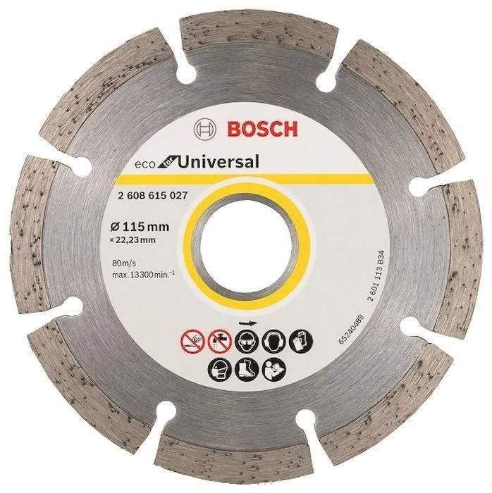 Круг алмазный BOSCH ECO UNIVERSAL 10шт. (2608615040) Ф115х22мм универсальный