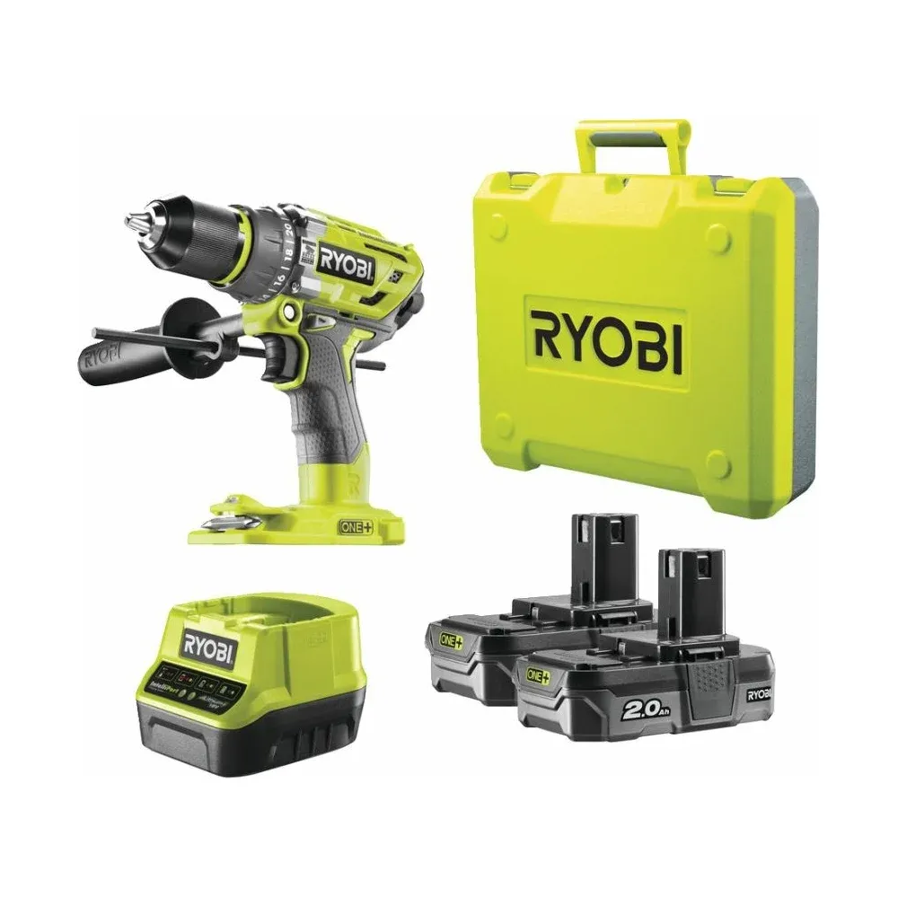 фото ударная дрель-шуруповерт ryobi one+ r18pd7-220b