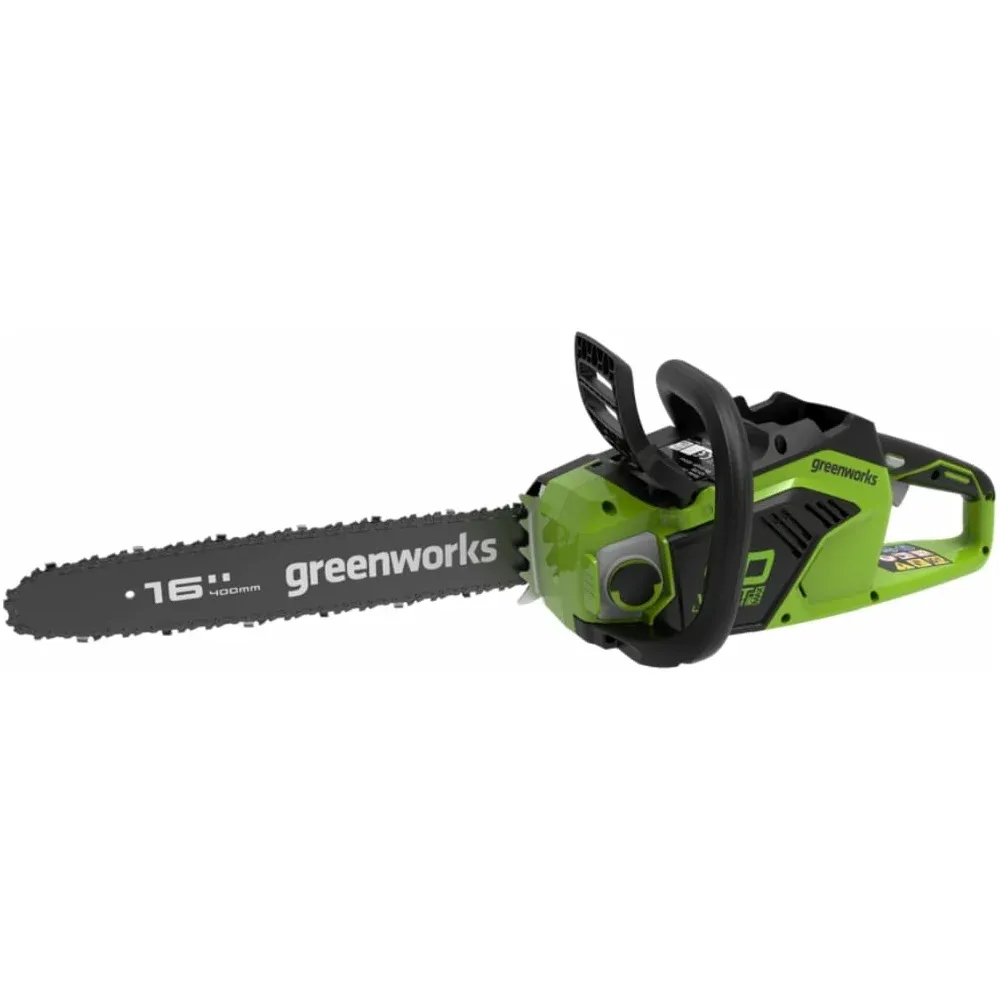 фото аккумуляторная бесщеточная цепная пила greenworks gd40cs18