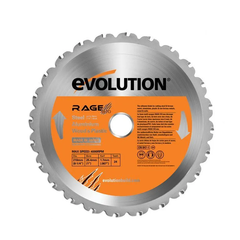 фото диск пильный rageblade210multi 210х25,4х2х30.