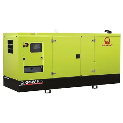 Дизельный генератор PRAMAC GSW165P MECC ALTE трехфазный в кожухе