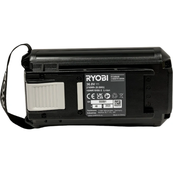 фото аккумулятор ryobi ry36b60b 36 в, 6 а*ч