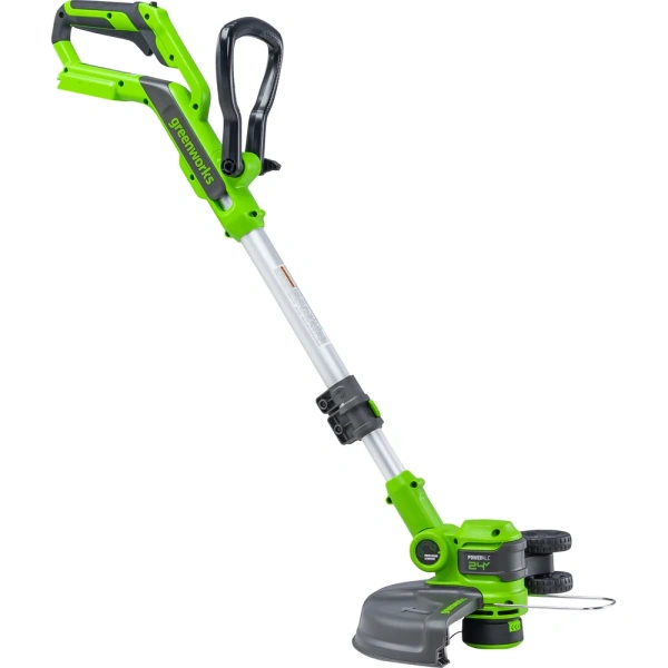 фото аккумуляторный триммер greenworks 2110407usb2