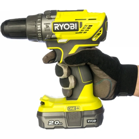 фото ударная дрель-шуруповерт ryobi one+ r18pd3-220s